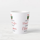 クリスマスを眺めながらコーヒーを飲みたい カフェラテマグ (正面)