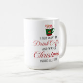 クリスマスを眺めながらコーヒーを飲みたい コーヒーマグカップ (正面右)