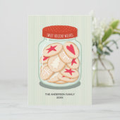 クリスマスを祝うかわいいクリスマス シーズンカード (スタンド正面)