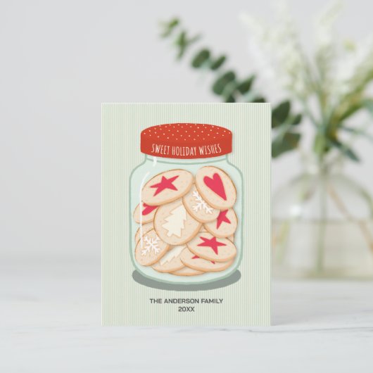 クリスマスを祝うかわいいクリスマス ポストカード (スタンド正面)