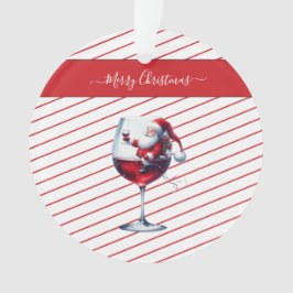 クリスマスを祝うかわいいサンタクロース オーナメント