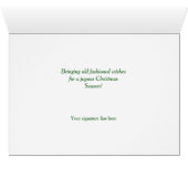 クリスマスを祝うオールドファッションサンタクロース (内部横(下))