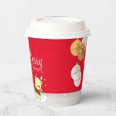 クリスマスを祝うハグ 紙コップ (左)