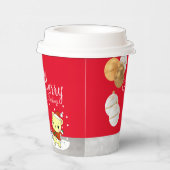 クリスマスを祝うハグ 紙コップ (右)