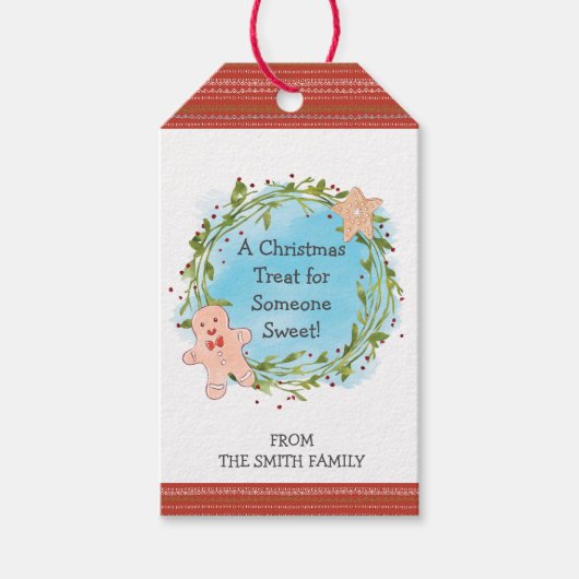 クリスマスを祝う ギフトタグ (正面)