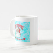 クリスマスを祝う コーヒーマグカップ (正面左)