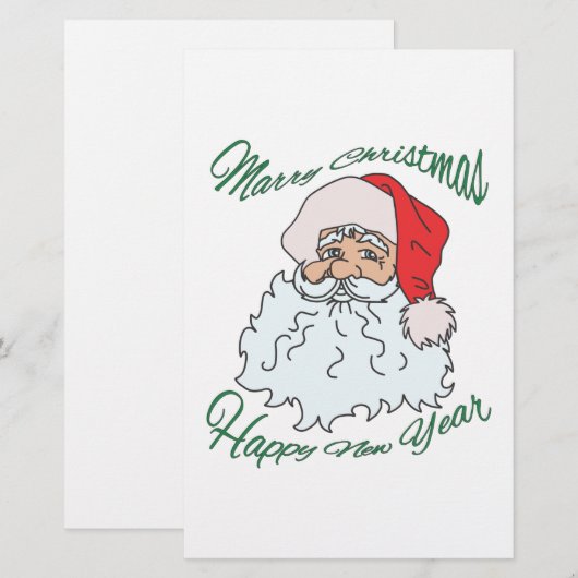 クリスマスを祝う 便箋 (正面/裏面)