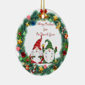 . .クリスマスを祝して我々の格言から君のクリスマスへ セラミックオーナメント (右)