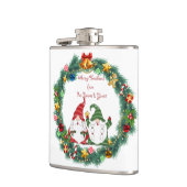 . .クリスマスを祝して我々の格言から君のクリスマスへ フラスク (左)