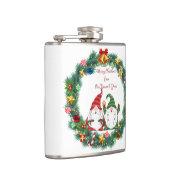 . .クリスマスを祝して我々の格言から君のクリスマスへ フラスク (右)
