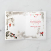 クリスマスを祝して特別な友人へ カード (内部)