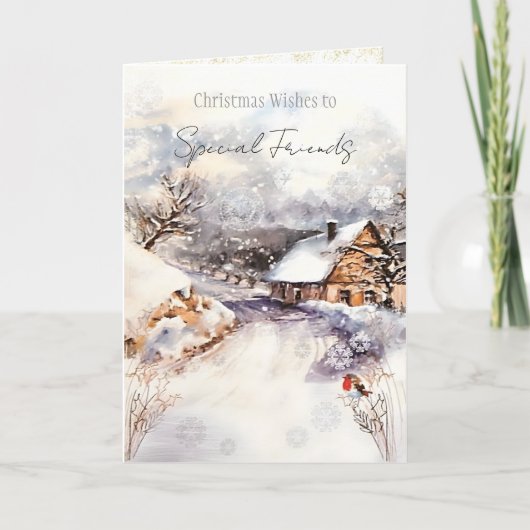 クリスマスを祝して特別な友人へ カード (正面)