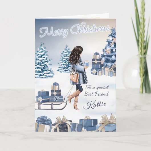 クリスマスを祝して特別な友人へ カード (正面)