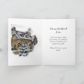 クリスマスを祝して特別な友人へ カード (内部)