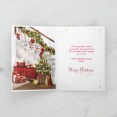 クリスマスを祝して特別な友人へ カード (内部)