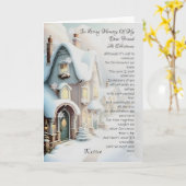 クリスマスを祝して特別な友人へ カード (黄色い花)