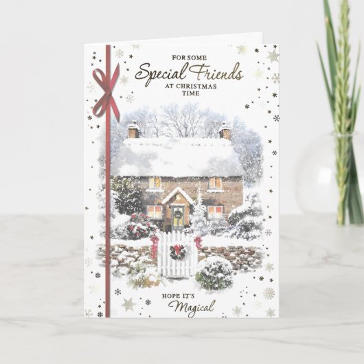 クリスマスを祝して特別な友人へ カード (正面)