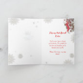 クリスマスを祝して特別な友人へ カード (内部)