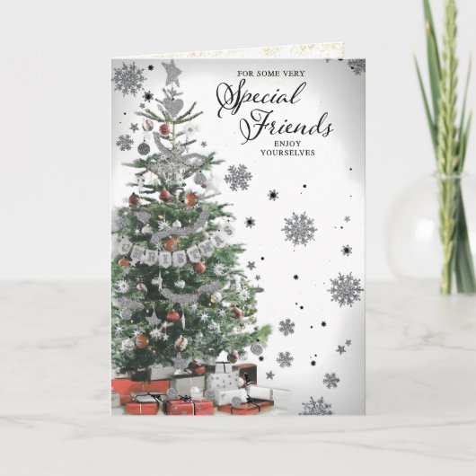クリスマスを祝して特別な友人へ カード (正面)