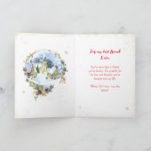 クリスマスを祝して特別な友人へ カード (内部)