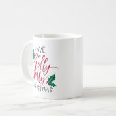 クリスマスを祝すてきう コーヒーマグカップ (正面左)