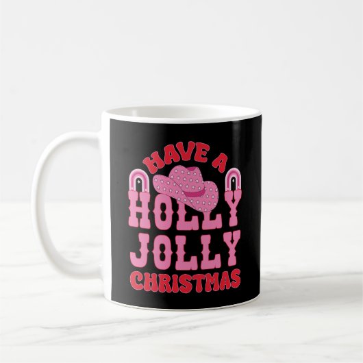 クリスマスを祝すてきう コーヒーマグカップ (左)