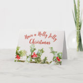 クリスマスを祝すてきう シーズンカード (正面)