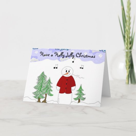 クリスマスを祝すてきう シーズンカード (正面)