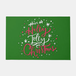 クリスマスを祝すてきう ドアマット