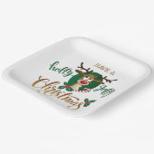 クリスマスを祝すてきう ペーパープレート (傾斜あり)