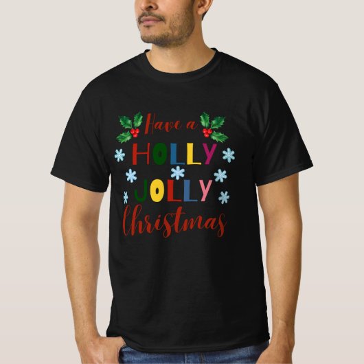 クリスマスを祝すてきう Tシャツ (正面)