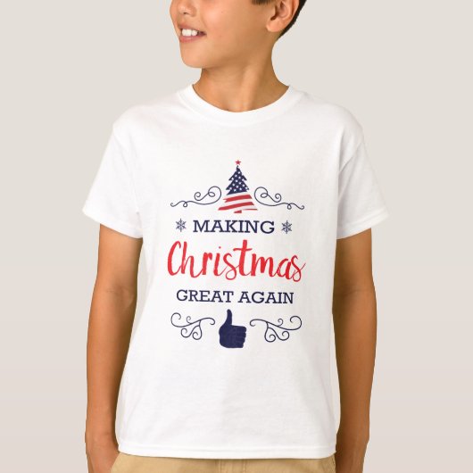 クリスマスを素晴らしく再度させて下さい Tシャツ (正面)