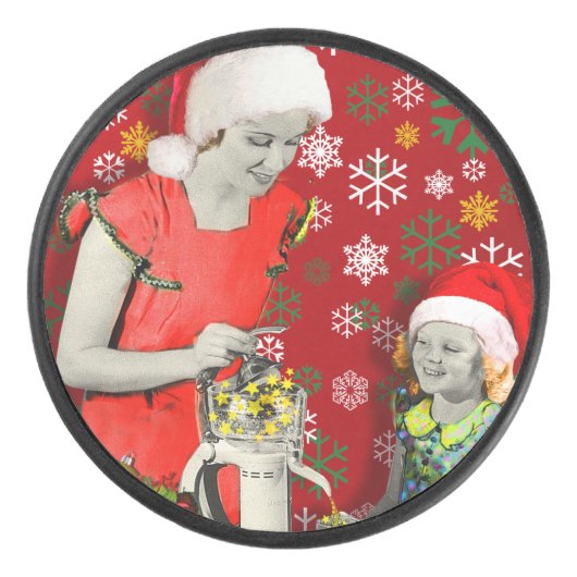 クリスマスを絞る アイスホッケーパック (正面)