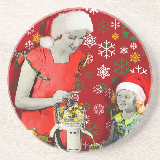 クリスマスを絞る コースター (正面)