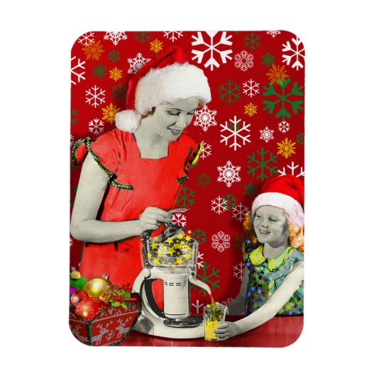 クリスマスを絞る マグネット (縦)