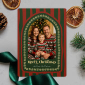 クリスマスを締めくくる特別な年を振り返る写真コラージュ シーズンカード