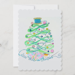 クリスマスを縫う シーズンカード