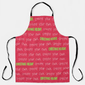 クリスマスを自分で作る エプロン (正面)