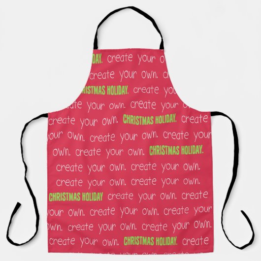 クリスマスを自分で作る エプロン (正面)
