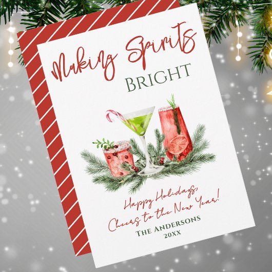 クリスマスを華やかにする ホリデー カクテル シーズンカード
