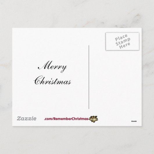 クリスマスを覚えて下さい シーズンポストカード (裏面)