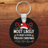 クリスマスを読通して本になる可能性が高い キーホルダー (正面)