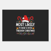 クリスマスを読通して本になる可能性が高い ラッピングペーパーシート (正面)