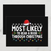 クリスマスを読通して本になる可能性が高い 招待状 (正面/裏面)