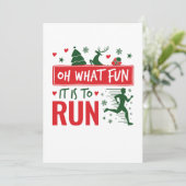 クリスマスを走るのがどれほど楽しいか ランニングランナークリスマス シーズンカード (スタンド正面)