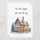 クリスマスを込めたあたたかなホリデーシーズンを願って シーズンカード (正面/裏面)