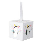 クリスマスを迎えるペンギン キューブオーナメント (裏面アングル)