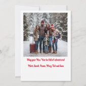 クリスマスを飛び越えて 招待状 (裏面)