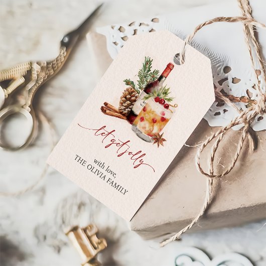 クリスマスを飲む ギフトタグ