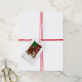 クリスマスを飾る ギフトタグ (より糸付き)